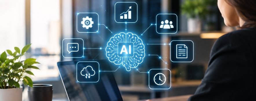 Como usar inteligência artificial nas empresas sem perder produtividade - Aktiv Bizz